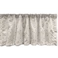 thumbnail image 1 of Ambesonne Abstract Window Valance, Swirls Pattern Circles, 42" x 18", Pale Grey Eggshell, 1 of 3
