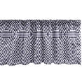 thumbnail image 1 of Ambesonne Abstract Window Valance, Symmetric Triangles, 54" X 18", Indigo Cream, 1 of 3