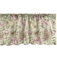 thumbnail image 1 of Ambesonne Abstract Window Valance, Tea Pots Cups Cakes, 54" X 12", Grey Pale Pink and White, 1 of 3