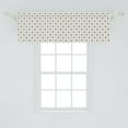 thumbnail image 1 of Ambesonne Abstract Window Valance, Trippy Retro Forms in Soft Tones Psychedelic Style Unusual Pattern, Curtain Valance for Kitchen Bedroom Decor with Rod Pocket, 54" X 18", Warm Taupe White, 1 of 2