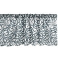 thumbnail image 1 of Ambesonne Abstract Window Valance, Victorian Strokes Curves, 54" X 12", Cadet Blue and White, 1 of 3
