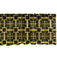 thumbnail image 1 of Ambesonne Abstract Window Valance, Vintage Art Deco Style, 54" X 12", Mustard Charcoal Grey, 1 of 3
