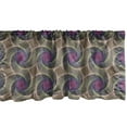 thumbnail image 1 of Ambesonne Abstract Window Valance, Vortex Visual Design Art, 54" X 12", Pale Eggplant and Multicolor, 1 of 3