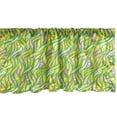 thumbnail image 1 of Ambesonne Abstract Window Valance, Wavy Stripes with Circles, 54" X 12", Multicolor, 1 of 3