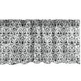 thumbnail image 1 of Ambesonne Acanthus Window Valance, Baroque Curly Motif, 54" X 12", Charcoal Grey White, 1 of 3