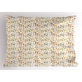 thumbnail image 1 of Ambesonne Acorn Pillow Sham, Mushroom Holly Berries, 26" X 20", Multicolor, 1 of 2