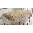 thumbnail image 1 of Ambesonne Acorn Tablecloth Rectangular Table Cover, Natural Organic, 60"x84", Brown and Beige, 1 of 3
