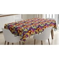 thumbnail image 1 of Ambesonne Acorn Tablecloth Rectangular Table Cover, Oak Leaves with Nuts, 52"x70", Multicolor, 1 of 4