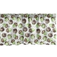 thumbnail image 1 of Ambesonne Acorn Window Valance, Watercolor Oak Seed Pattern Bicolor Nature Elements Hand Drawn Vintage, Curtain Valance for Kitchen Bedroom Decor with Rod Pocket, 54" X 12", Mint Green Brown White, 1 of 2