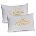 thumbnail image 1 of Ambesonne Adventure Pillow Sham 2 Pack, Vibrant View Travel, 36"x20", Earth Yellow Apricot, 1 of 3