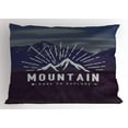 thumbnail image 1 of Ambesonne Adventure Pillow Sham, Dare to Explore Words, 26" X 20", Indigo, 1 of 2