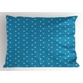 thumbnail image 1 of Ambesonne Adventure Pillow Sham, Nautical Concept, 26" X 20", Blue Yellow Aqua, 1 of 2