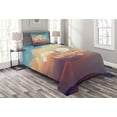 thumbnail image 1 of Ambesonne Adventure Quilted Bedspread Set 2 Pcs, Lets Go on Clear Sky, Twin Size, Sky Blue Cream, 1 of 3