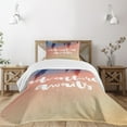 thumbnail image 1 of Ambesonne Adventure Quilted Bedspread Set 2 Pcs, Motivation Theme, Twin Size, Multicolor, 1 of 5