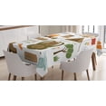 thumbnail image 1 of Ambesonne Adventure Tablecloth Rectangular Table Cover, Camping Equipment, 60"x90", Multicolor, 1 of 4