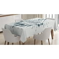 thumbnail image 1 of Ambesonne Adventure Tablecloth Rectangular Table Cover, Frame Arrows, 60"x90", Indigo, 1 of 3