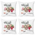 thumbnail image 1 of Ambesonne Adventure Throw Pillow Cover 4 Pack, Old Compass Flowers, 16", Multicolor, 1 of 6