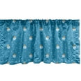 thumbnail image 1 of Ambesonne Adventure Window Valance, Nautical Concept, 54" X 18", Blue Yellow Aqua, 1 of 3