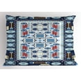thumbnail image 1 of Ambesonne Afghan Pillow Sham, Blue Toned Square Circle, 26" X 20", Multicolor, 1 of 2