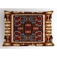 thumbnail image 1 of Ambesonne Afghan Pillow Sham, Oriental Rhombus Design, 36" X 20", Multicolor, 1 of 2