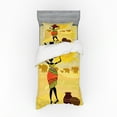 thumbnail image 1 of Ambesonne African Bedding Set 3 Pcs, Elephants Sun Art, Twin XL, Multicolor, 1 of 2