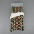 thumbnail image 1 of Ambesonne African Bedding Set 3 Pcs, Geometric Grunge Mosaic, Twin, Multicolor, 1 of 2