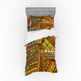 thumbnail image 1 of Ambesonne African Bedding Set 3 Pcs, Grunge Motifs, Twin XL, Multicolor, 1 of 2