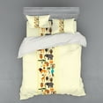 thumbnail image 1 of Ambesonne African Bedding Set 4 Pcs, Historic Border, Queen, Multicolor, 1 of 2