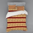 thumbnail image 1 of Ambesonne African Bedding Set 4 Pcs, Native Culture, Queen, Ruby Peach Black, 1 of 2