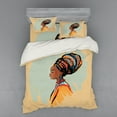 thumbnail image 1 of Ambesonne African Bedding Set 4 Pcs, Profile, Queen, Multicolor, 1 of 3
