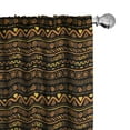 thumbnail image 1 of Ambesonne African Curtains, Timeless Doodle Art, Pair of 28"x95", Multicolor, 1 of 5