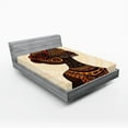 thumbnail image 1 of Ambesonne African Fitted Sheet, Portrait Folk Art, Full Size, Multicolor, 1 of 2