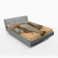 thumbnail image 1 of Ambesonne African Fitted Sheet, Wild Retro s, Queen Size, Almond Grey, 1 of 2