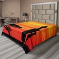 thumbnail image 1 of Ambesonne African Flat Sheet, Mother and, King Size, Scarlet Yellow and Black, 1 of 1