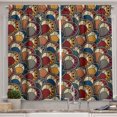 thumbnail image 1 of Ambesonne African Kitchen Curtains, Abstract Paisley Motifs, 55"x39", Multicolor, 1 of 3