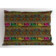 thumbnail image 1 of Ambesonne African Pillow Sham, Colorful Indigenous Art, 26" X 20", Multicolor, 1 of 2