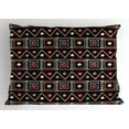 thumbnail image 1 of Ambesonne African Pillow Sham, Native Colorful Borders, 26" X 20", Multicolor, 1 of 2
