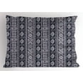 thumbnail image 1 of Ambesonne African Pillow Sham, Vertical Art Borders, 36" X 20", Cadet Blue White, 1 of 2