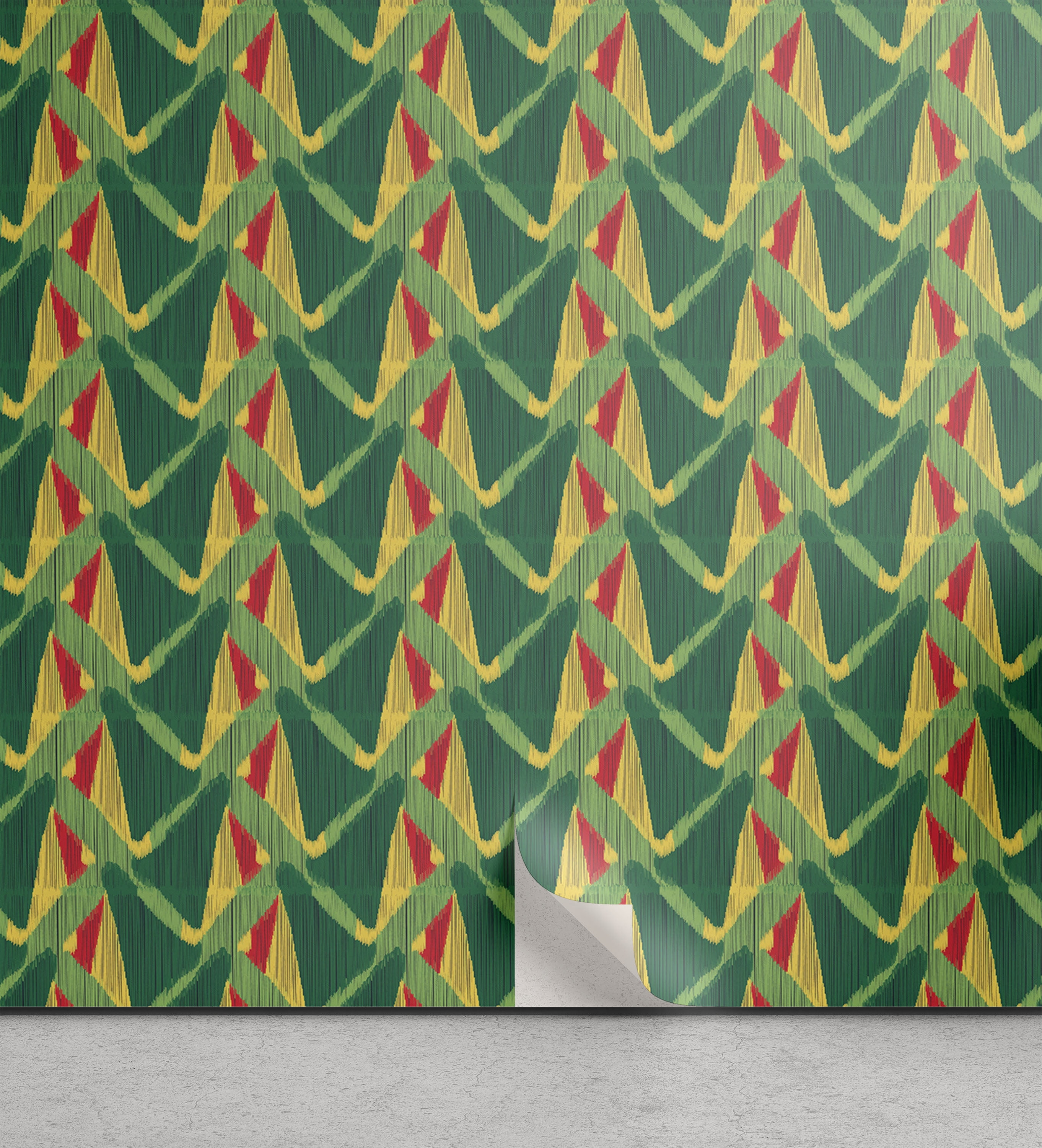 Ambesonne African Print Peel & Stick Wallpaper for Home, Stripes Effect
