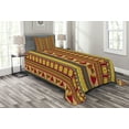 thumbnail image 1 of Ambesonne African Quilted Bedspread Set 2 Pcs, Ethnic Musical Instrument, Twin Size, Multicolor, 1 of 3
