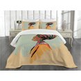 thumbnail image 1 of Ambesonne African Quilted Bedspread Set 3 Pcs, Profile, King Size, Multicolor, 1 of 5