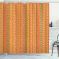 thumbnail image 1 of Ambesonne African Shower Curtain, Folkloric Pattern Ornaments, 69"Wx75"L, Orange Coral, 1 of 4