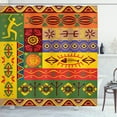 thumbnail image 1 of Ambesonne African Shower Curtain, West Folk, 69"Wx75"L, Multicolor, 1 of 5