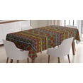 thumbnail image 1 of Ambesonne African Tablecloth Rectangular Table Cover, Geometric Colorful, 60"x90", Multicolor, 1 of 4