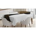 thumbnail image 1 of Ambesonne African Tablecloth Rectangular Table Cover, Headscarf Profile, 52"x70", Brown Black White, 1 of 4