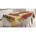 thumbnail image 1 of Ambesonne African Tablecloth Rectangular Table Cover, Turban Palms Cultural, 60"x90", Multicolor, 1 of 3