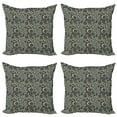 thumbnail image 1 of Ambesonne African Throw Pillow Cover 4 Pack, Native Indigenous Art, 24", Multicolor, 1 of 2