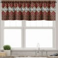 thumbnail image 1 of Ambesonne African Valance Pack of 2, Wildlife Animal Skin, 54"X12", Brown and Red, 1 of 5
