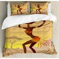 thumbnail image 1 of Ambesonne Afro Duvet Cover Set, Amazon Lady, Queen, Brown Cocoa, 1 of 6