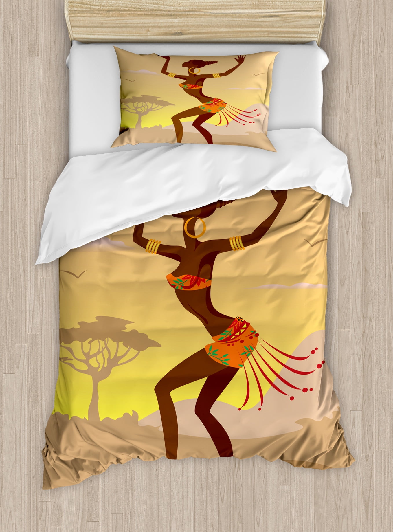 Ambesonne Afro Eclectic Duvet Cover Set